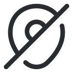 Location Slash SVG Icon